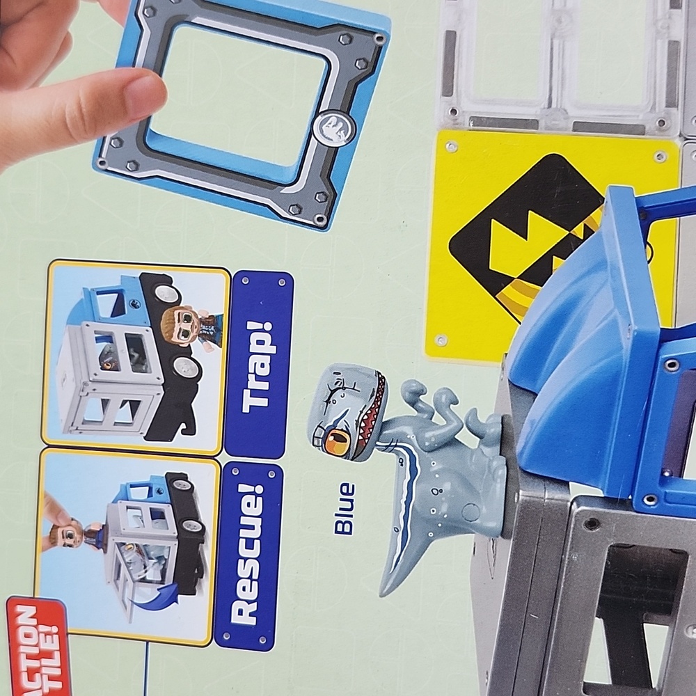 Jurassic World Dino Rescue Tile Town Set - Blue and Gray - Picture 6 of 10